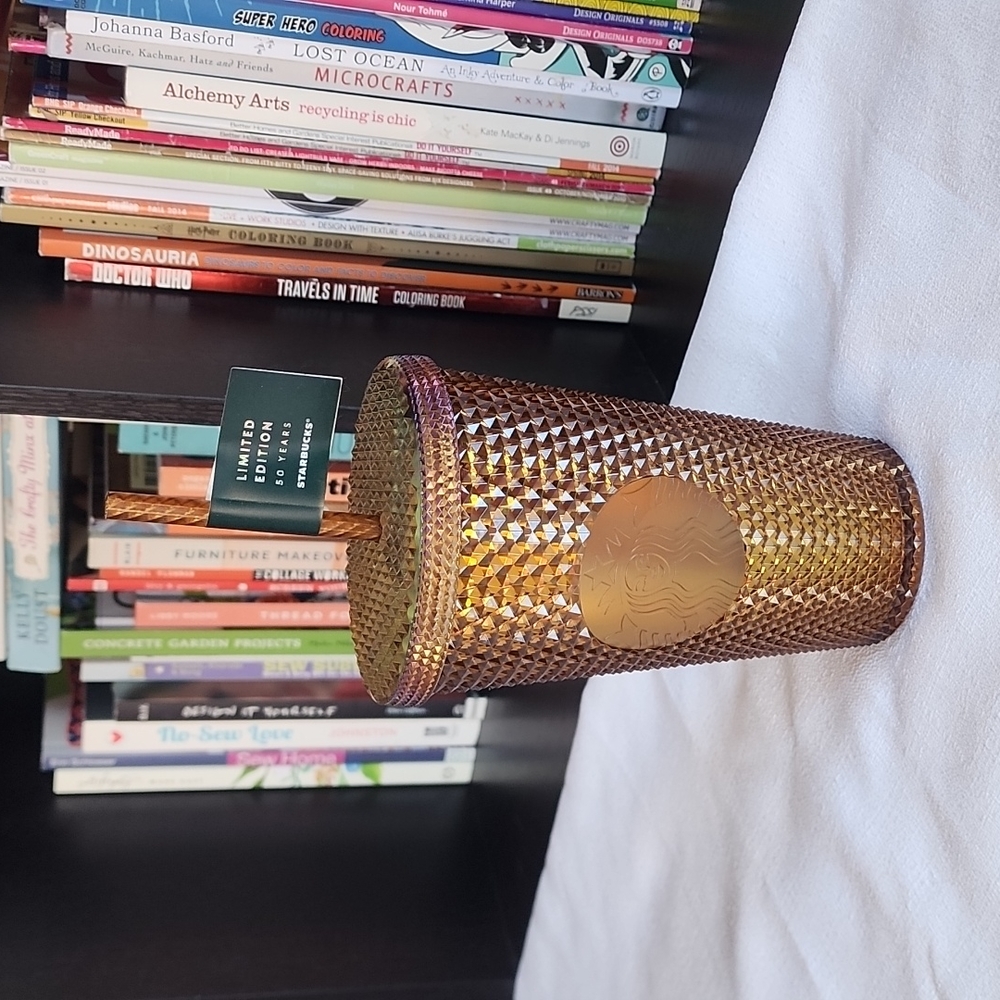 Starbucks 50th Anniversary Gold Studded 16 oz Tumbler